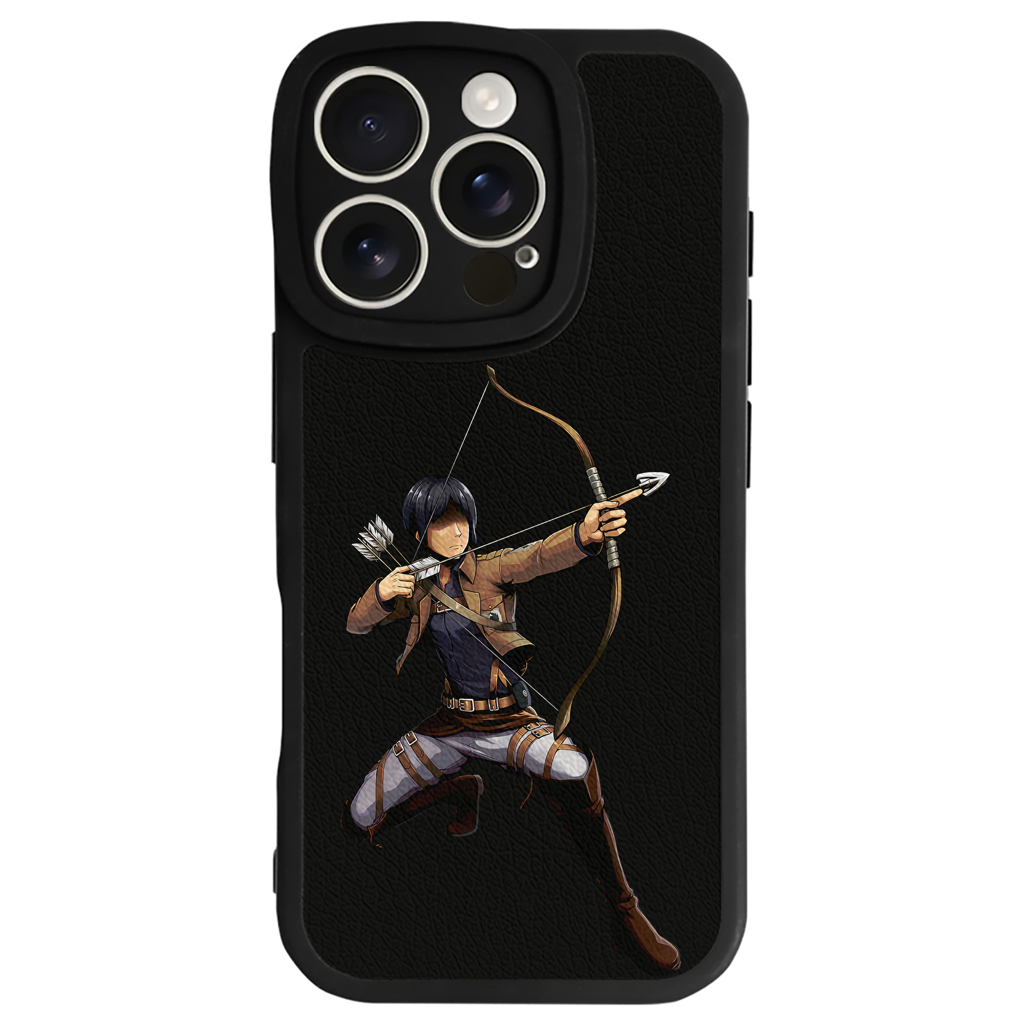 （画像用） 進撃の巨人 Attack on Titan 【iPhone 16シリーズ対応】シリコンスマホケース（レザー調） 材質：シリコン